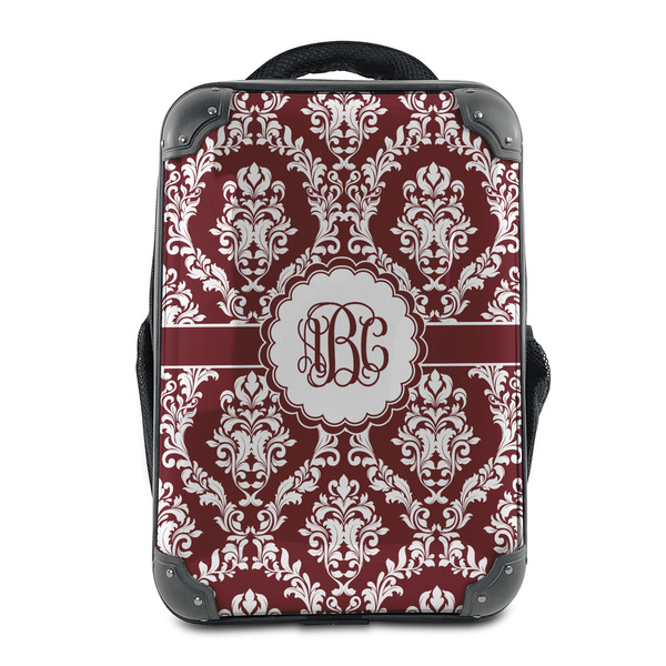 Custom Maroon & White 15" Hard Shell Backpack (Personalized)