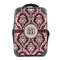Maroon & White 15" Backpack - FRONT