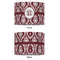 Maroon & White 16" Drum Lampshade - APPROVAL (Fabric)