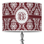 Maroon & White Drum Lamp Shade (Personalized)