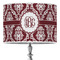 Maroon & White 16" Drum Lamp Shade - Poly-film (Personalized)