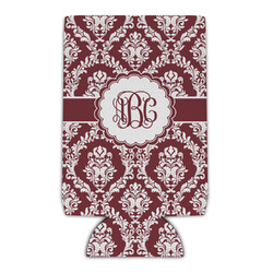 Maroon & White Can Cooler (Personalized)
