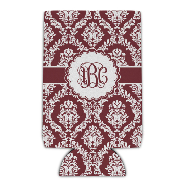 Custom Maroon & White Can Cooler (Personalized)