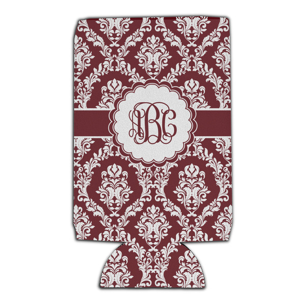 Maroon & White 16oz Can Sleeve - Set of 4 - FRONT