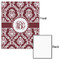 Maroon & White 16x20 - Matte Poster - Front & Back