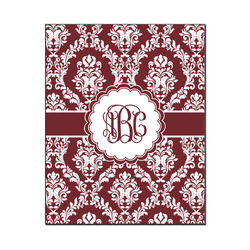 Maroon & White Wood Print - 16x20 (Personalized)