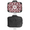 Maroon & White 18" Laptop Briefcase - APPROVAL