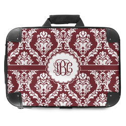 Maroon & White Hard Shell Briefcase - 18" (Personalized)