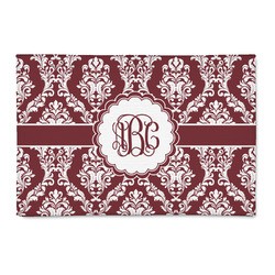 Maroon & White 2' x 3' Indoor Area Rug (Personalized)