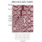 Maroon & White 2'x3' Indoor Area Rugs - Size Chart