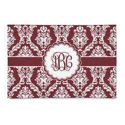 Maroon & White 2' x 3' Patio Rug (Personalized)