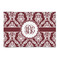 Maroon & White 2'x3' Patio Rug - Front/Main