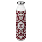 Maroon & White 20oz Stainless Steel Water Bottle - Full Print (Personalized)