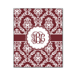 Maroon & White Wood Print - 20x24 (Personalized)