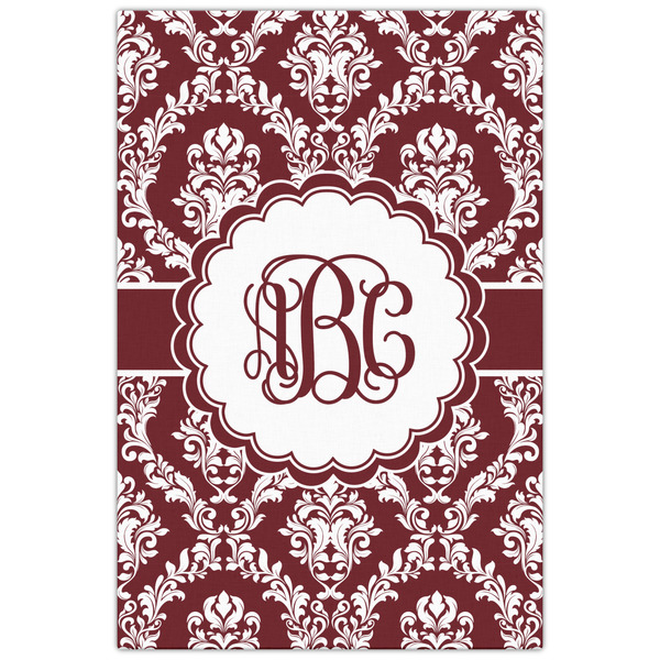 Maroon & White 20x30 - Canvas Print - Front View