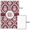 Maroon & White 20x30 - Matte Poster - Front & Back