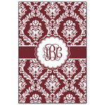 Maroon & White Wood Print - 20x30 (Personalized)