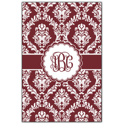 Maroon & White Wood Print - 20x30 (Personalized)