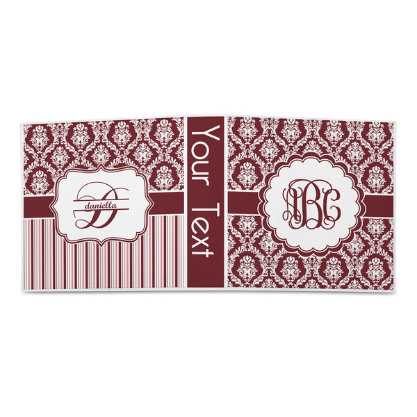 Maroon & White 3-Ring Binder Approval- 2in