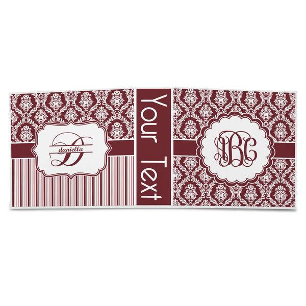 Maroon & White 3-Ring Binder Approval- 3in