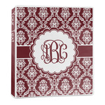Maroon & White 3-Ring Binder - 1 inch (Personalized)