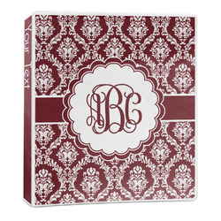 Maroon & White 3-Ring Binder (Personalized)