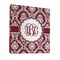 Maroon & White 3 Ring Binders - Full Wrap - 1" - FRONT
