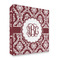 Maroon & White 3 Ring Binder - Full Wrap - 2" (Personalized)