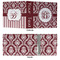 Maroon & White 3 Ring Binders - Full Wrap - 3" - APPROVAL