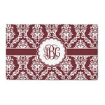 Maroon & White 3' x 5' Indoor Area Rug (Personalized)