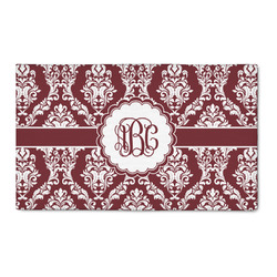 Maroon & White 3' x 5' Indoor Area Rug (Personalized)
