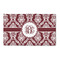 Maroon & White 3'x5' Patio Rug - Front/Main