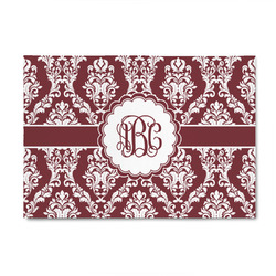 Maroon & White 4' x 6' Patio Rug (Personalized)