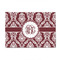 Maroon & White 4'x6' Patio Rug - Front/Main