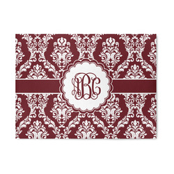Maroon & White Area Rug (Personalized)