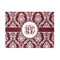 Maroon & White Area Rug (Personalized)