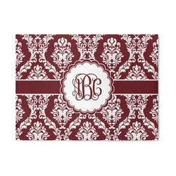 Maroon & White 5' x 7' Patio Rug (Personalized)