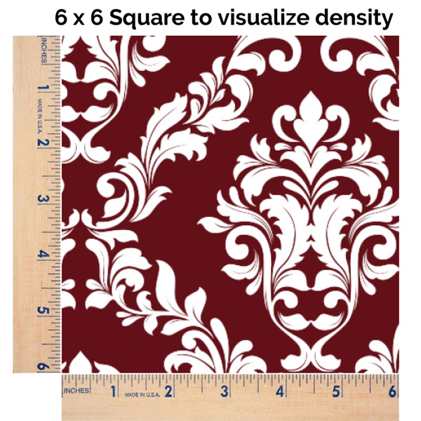 Maroon & White 6x6 Swatch of Fabric
