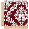 Maroon & White 6x6 Swatch of Fabric