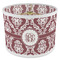 Maroon & White 8" Drum Lampshade - ANGLE Poly-Film