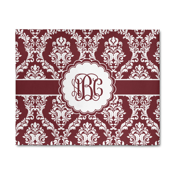 Custom Maroon & White 8' x 10' Patio Rug (Personalized)