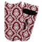 Maroon & White Adult Ankle Socks - Single Pair - Front and Back
