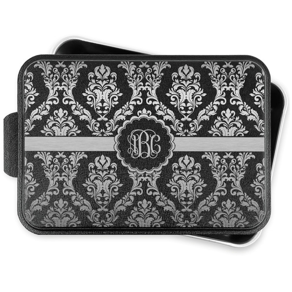 Custom Maroon & White Aluminum Baking Pan with Lid (Personalized)