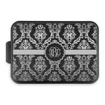 Maroon & White Aluminum Baking Pan with Black Lid (Personalized)