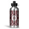 Maroon & White Water Bottles - 20 oz - Aluminum (Personalized)