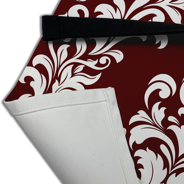 Maroon & White Apron - (Detail)