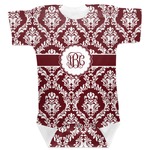 Maroon & White Baby Bodysuit 0-3 (Personalized)