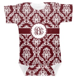 Maroon & White Baby Bodysuit (Personalized)