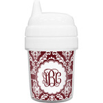 Maroon & White Baby Sippy Cup (Personalized)