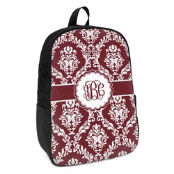 Maroon & White Kids Backpack (Personalized)